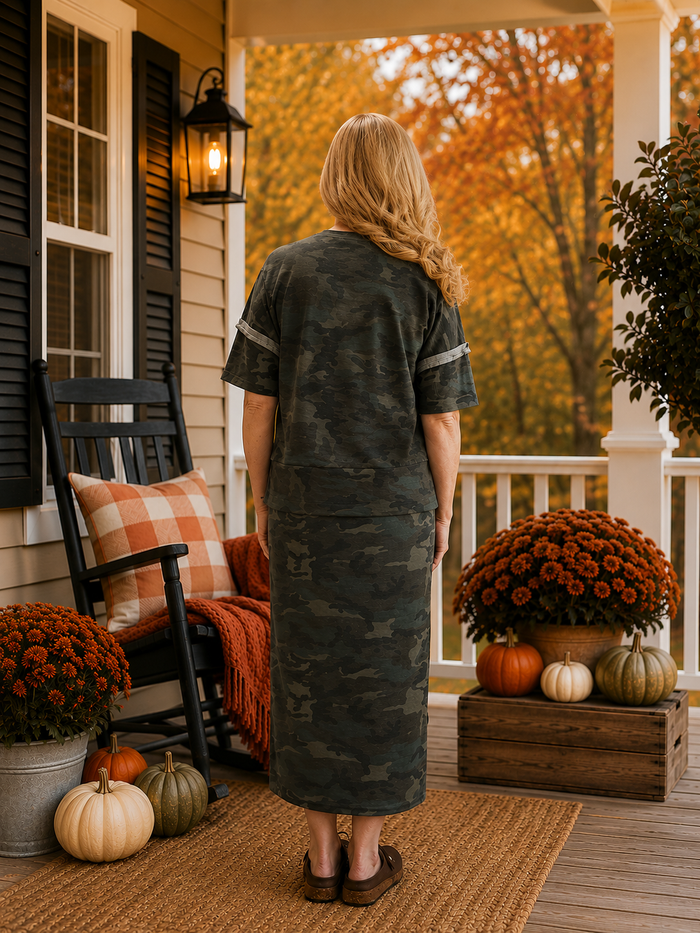Camo Skirt Set