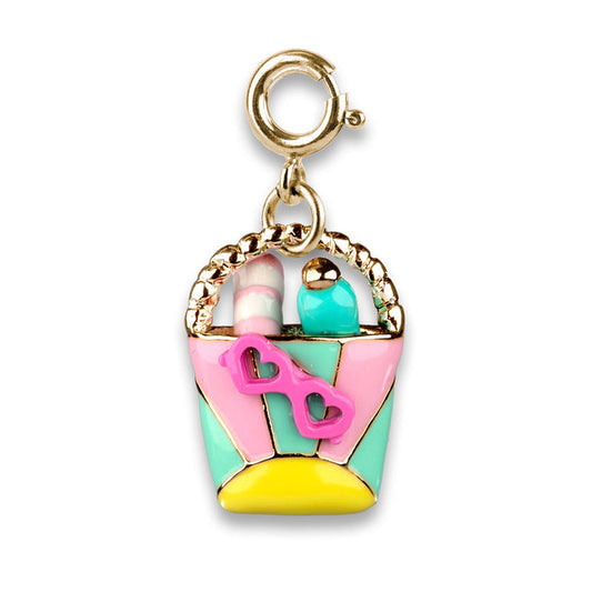 Charm It! Gold Beach Bag Charm