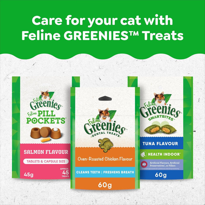 Feline Cat Treats Natural Dental Care, Oven Roasted Chicken Flavour, 9.75Oz. Tub