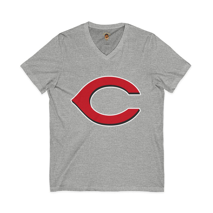 Cincinnati-Style Red 'C' V-Neck Tee