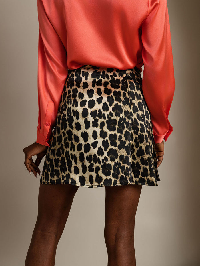 [Leopard] SilkSilky  Wrap Skirt 002