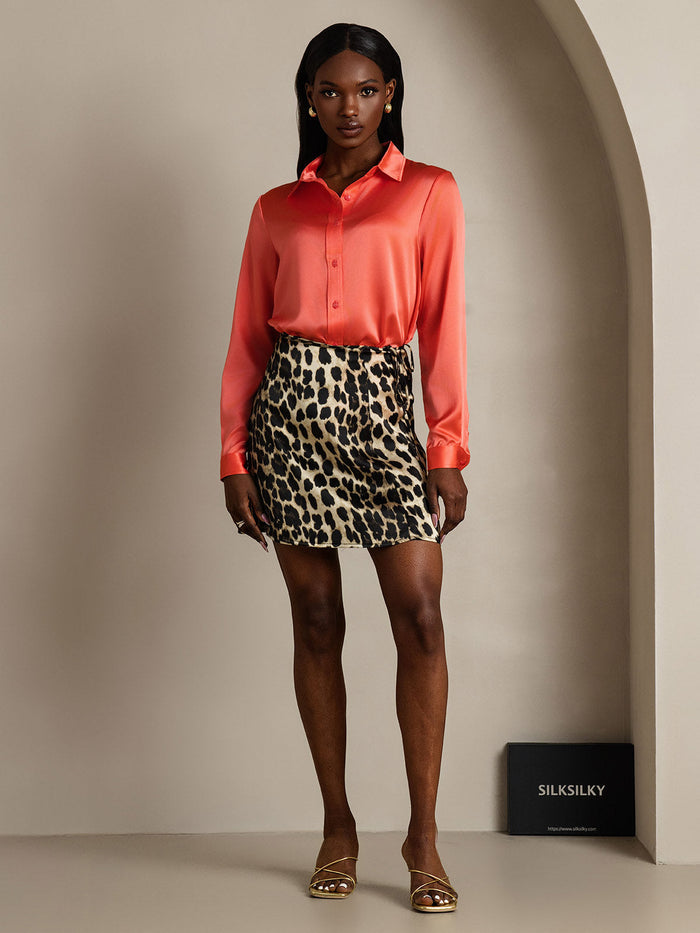 [Leopard] SilkSilky  Wrap Skirt 006