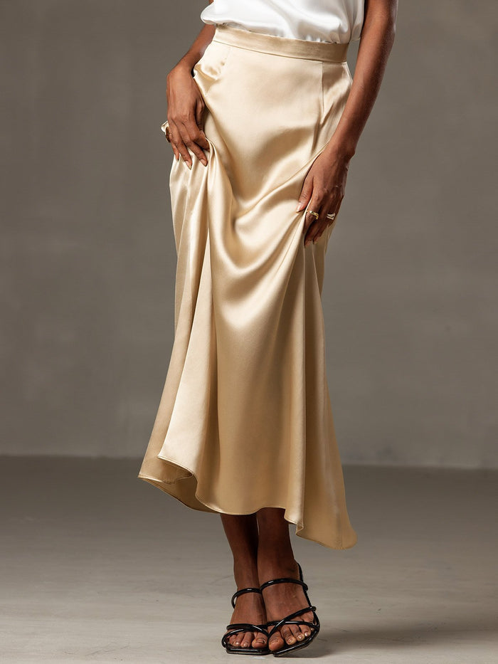 [Champagne] SilkSilky  Skirt 001