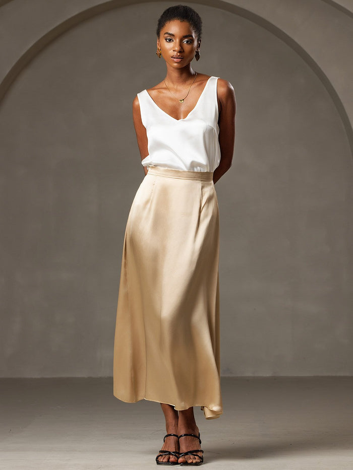 [Champagne] SilkSilky  Skirt 002