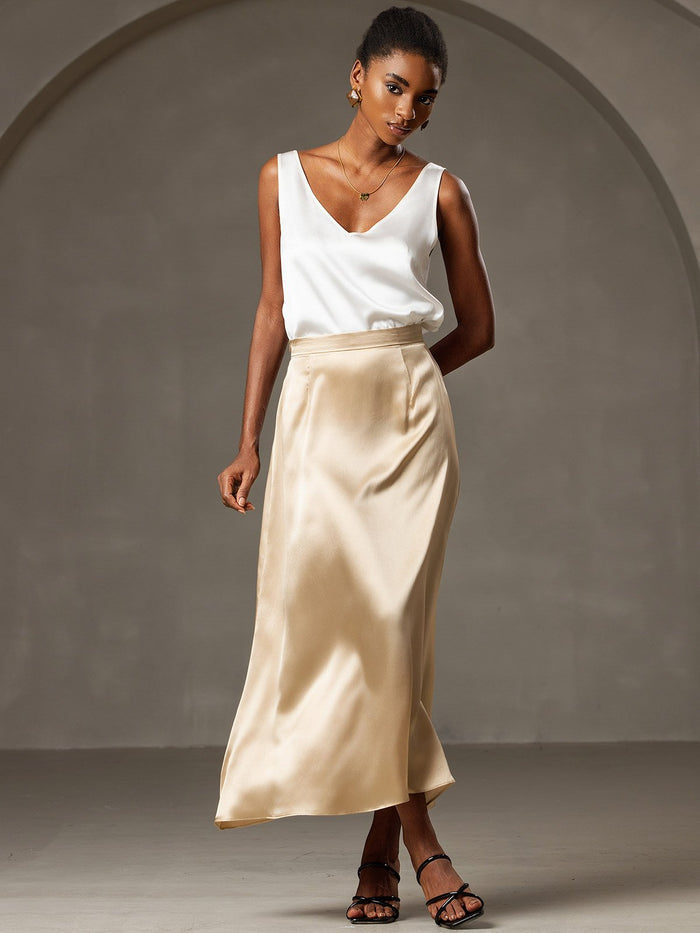 [Champagne] SilkSilky  Skirt 003