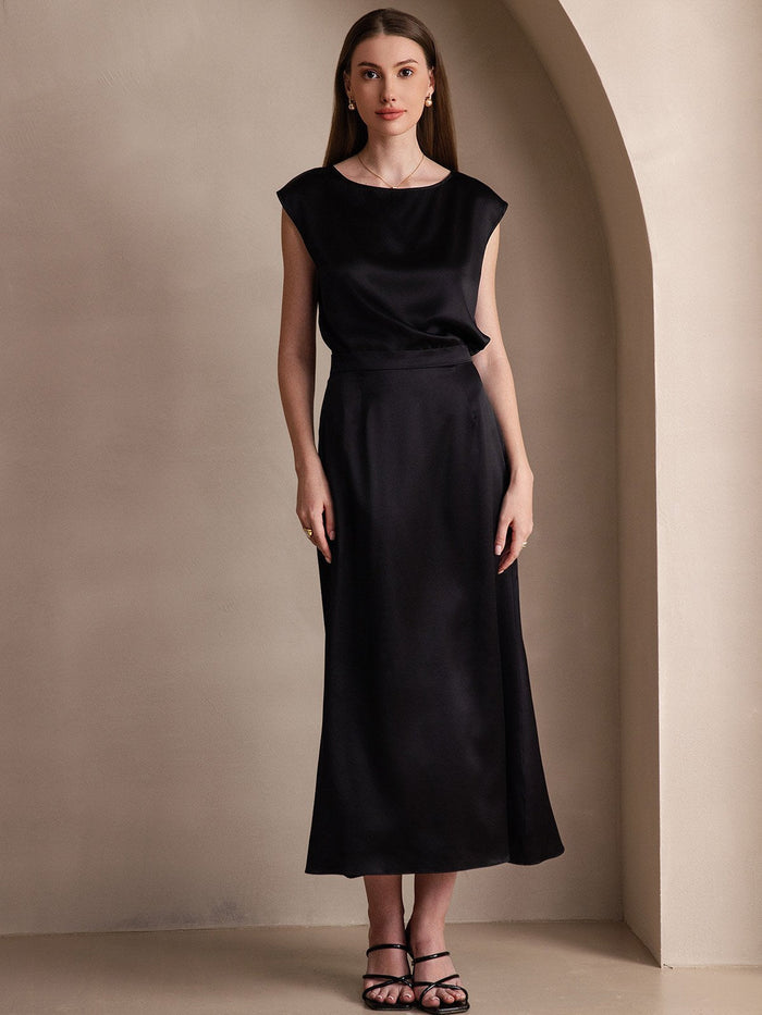 [Black] SilkSilky  Skirt 001