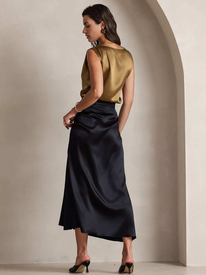 [Black] SilkSilky  Skirt 002