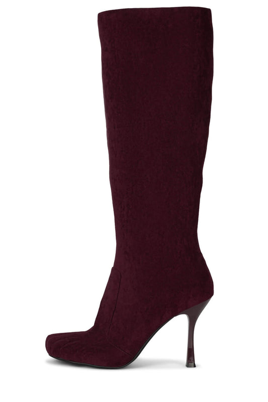 CONFORM-K Jeffrey Campbell Knee-High Boot Wine Suede