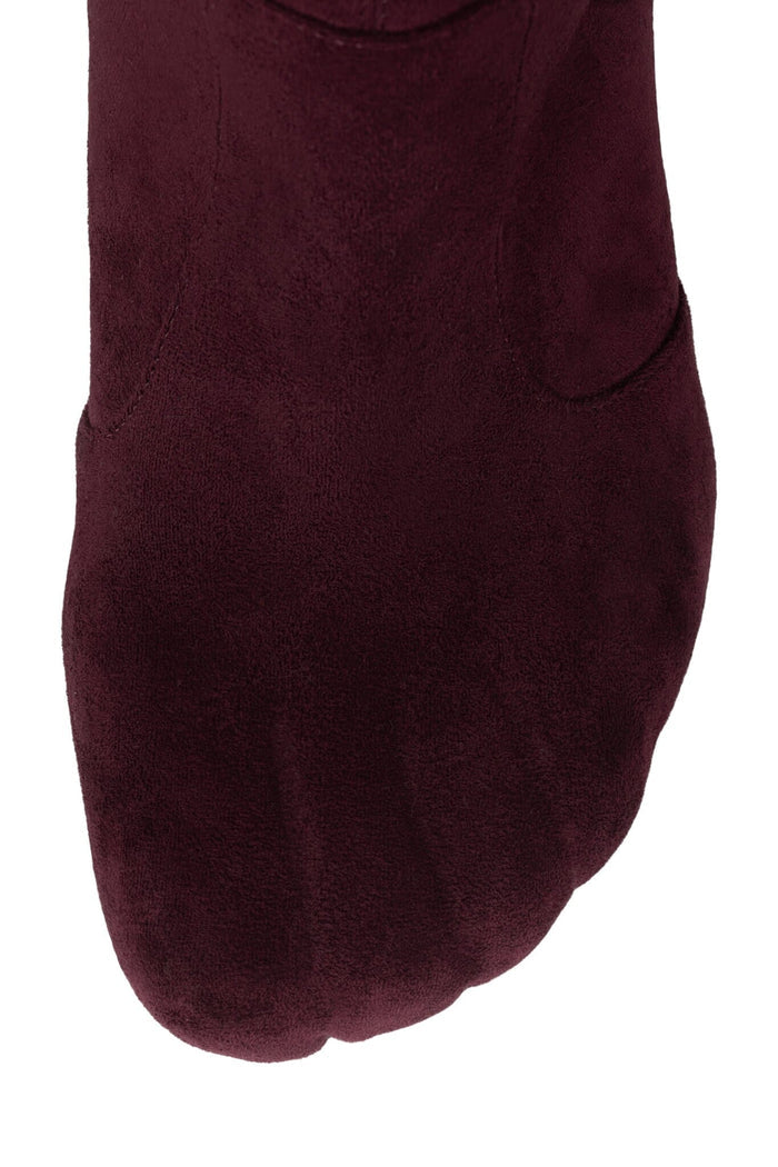CONFORM-K Jeffrey Campbell Knee-High Boot Wine Suede