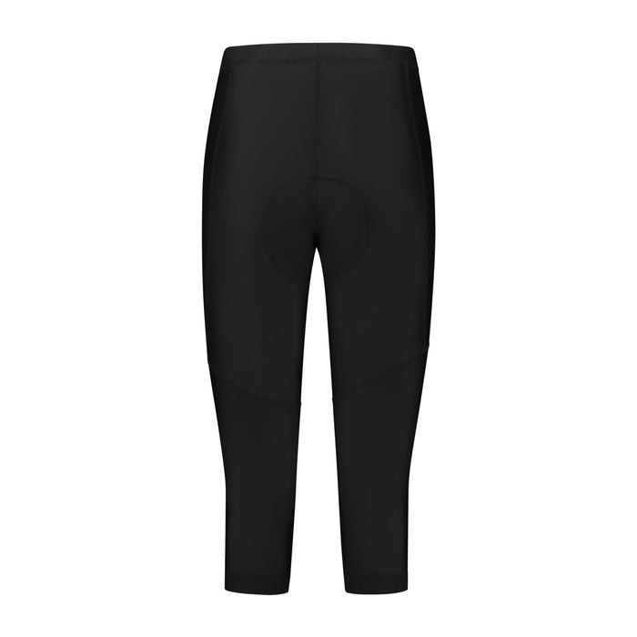Rogelli Core driekwart korte fietsbroek dames zwart achterkant.