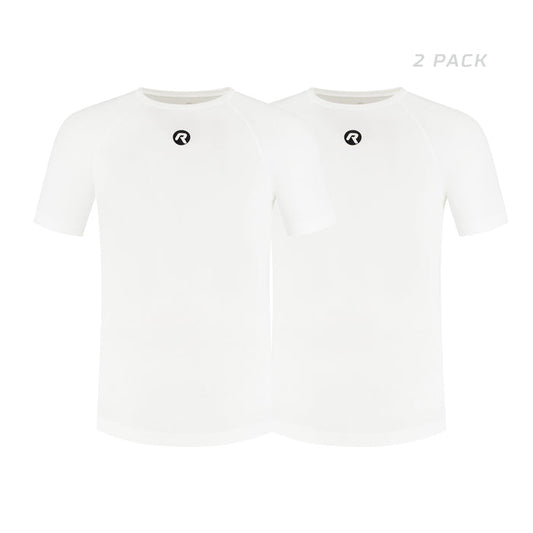 Rogelli Core II 2-pack ondershirt korte mouwen wit voorkant.