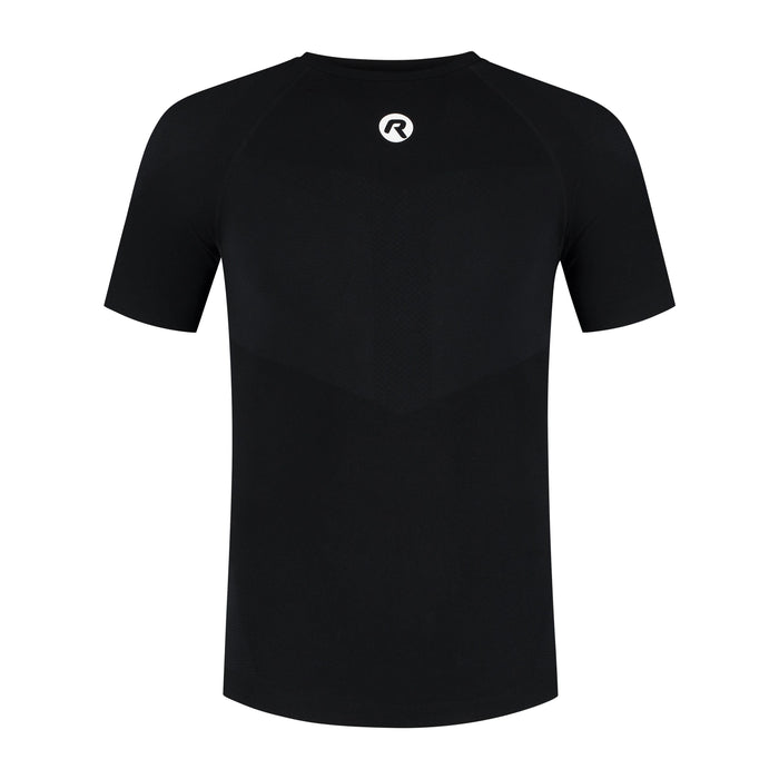Rogelli Core II ondershirt korte mouwen zwart voorkant.