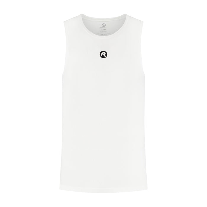 Rogelli Core II ondershirt zonder mouwen wit voorkant.