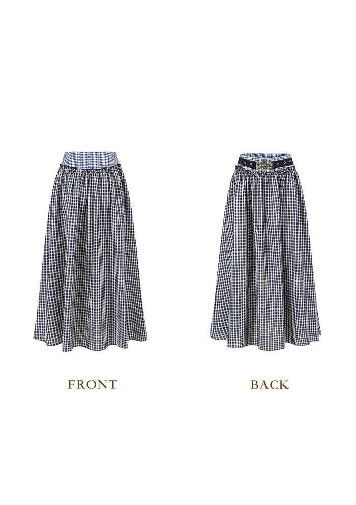 Cottage Girl Diary Navy Skirt