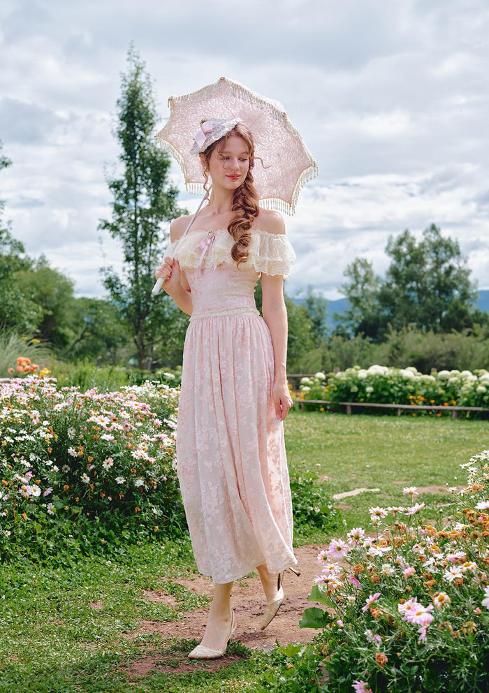 Countryside Florals Velvet Skirt