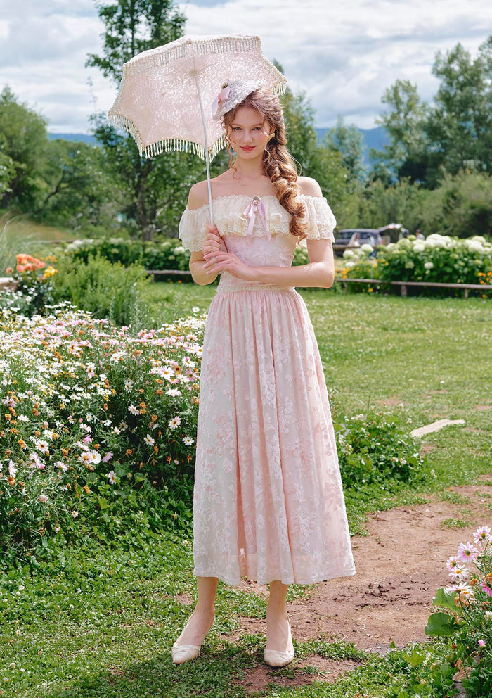 Countryside Florals Velvet Skirt