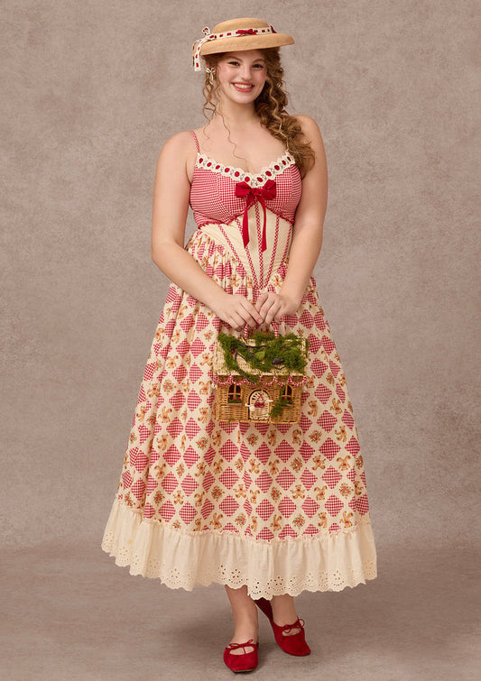 Curve&Plus Picnic with Teddy Dress（Long）