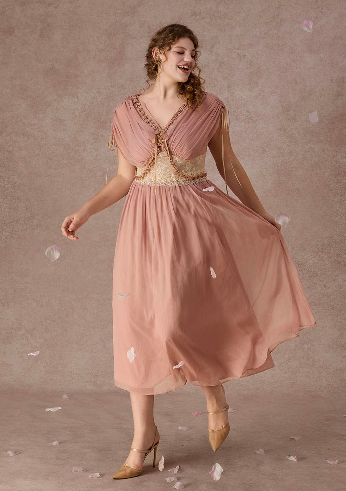 Curve&Plus Rose Olive Dress