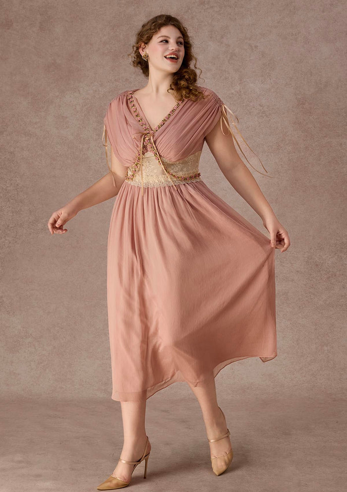 Curve&Plus Rose Olive Dress