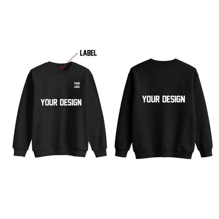 Custom Boys Sweatshirt - Polo Collar Side Stripe - Personalized