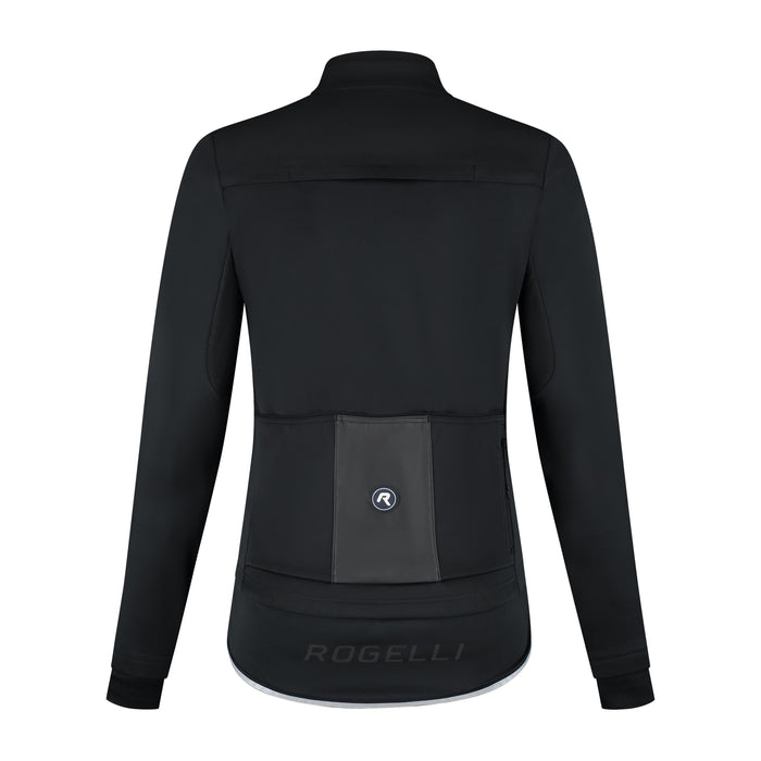 Rogelli Deep Winter fietsjack dames zwart achterkant.