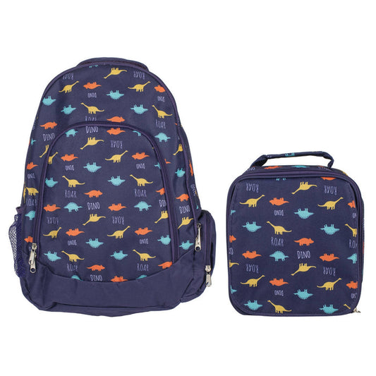 Dino Pattern Backpack & Lunchbag Set - SALE
