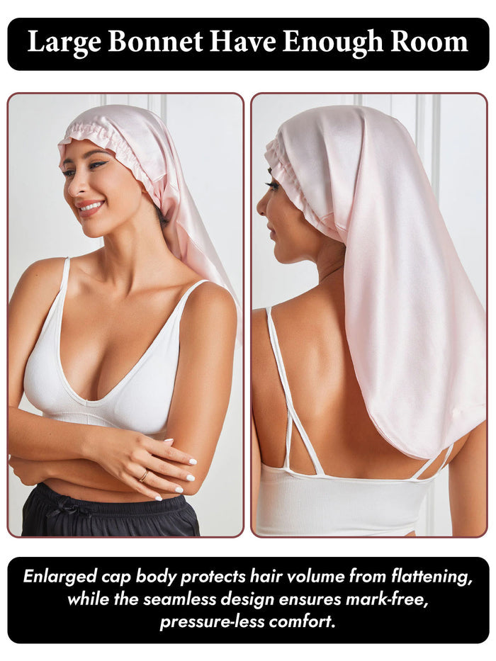 [Pink] SilkSilky  Sleep Cap 002