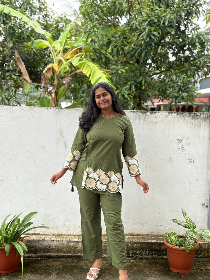 Embroidery Short Co-Ord