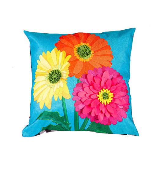 Evergreen - Gerbera Daisy Trio Interchangeable Pillow Cover
