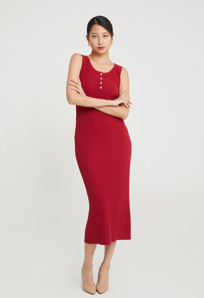 Everyday Button Bodycon Dress