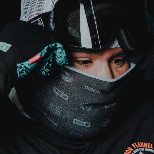 Executive Neck Gaiter - Black & Grey