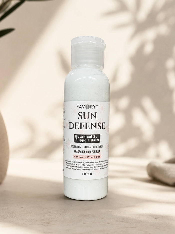 FAVORYT Sun Defense Botanical Sun Support Lotion | Lightweight Mineral Outdoor Lotion