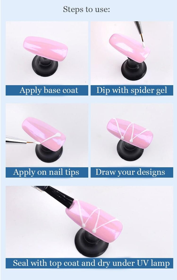 Fernglow Spider Gel: Easy Nail Art - Fernglow