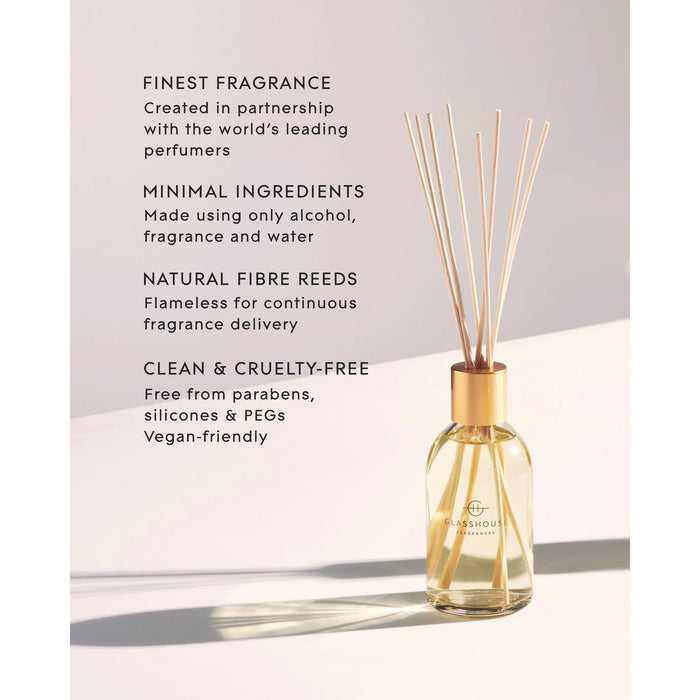 Glasshouse Fragrances - Midnight in Milan Candle | Saffron & Rose  - fragrance diffuser