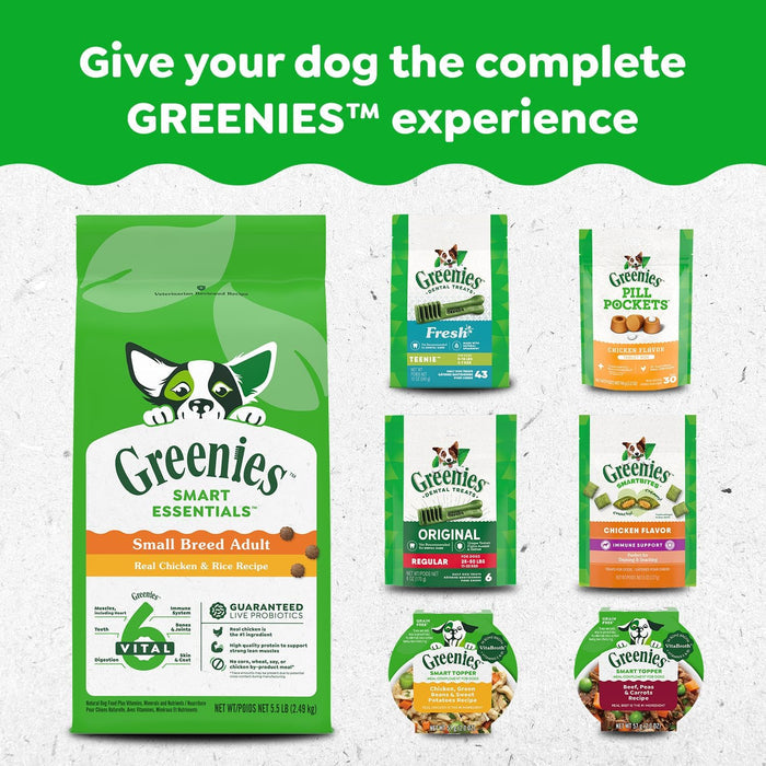 GREENIES Dog Treats Original Teenie Natural Dental Care, (130 Treats) 36oz. Pack