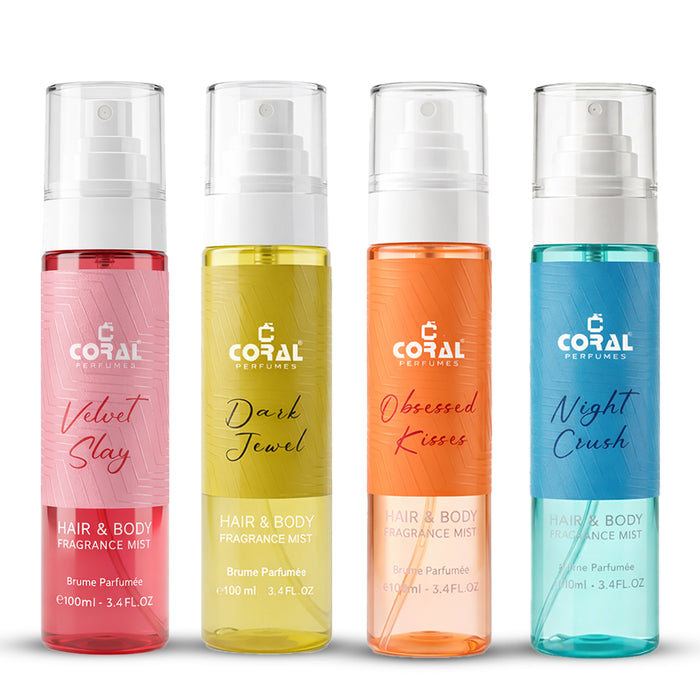 Hair & Body Fragrance Mists by Coral [Combo Set]
