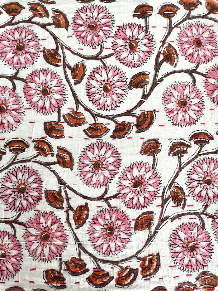 Full/Queen / Pink Pinwheel