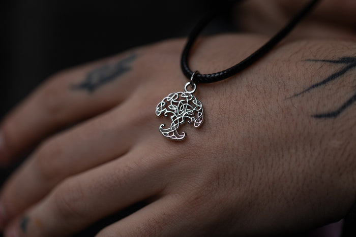 vkngjewelry Pendant Handcrafted Mini Yggdrasil Silver Pendant