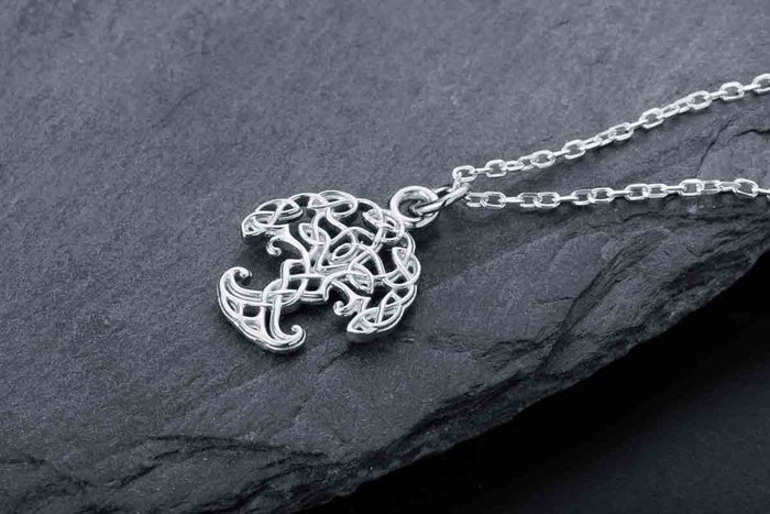 vkngjewelry Pendant Handcrafted Mini Yggdrasil Silver Pendant