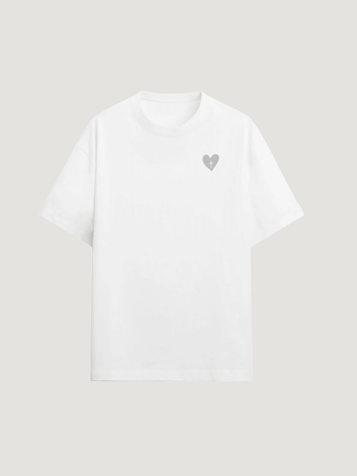 HEART CROSS T - SHIRT - COMMANDMENTS