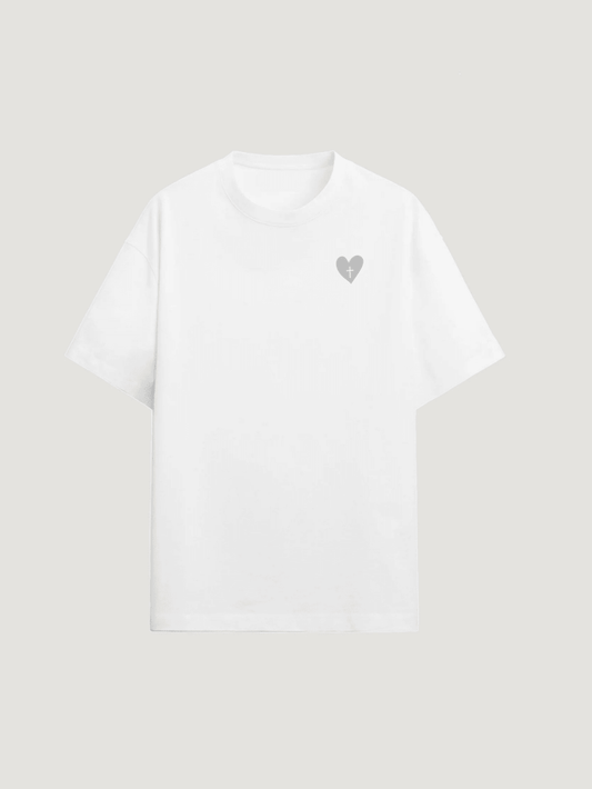 HEART CROSS T - SHIRT - COMMANDMENTS