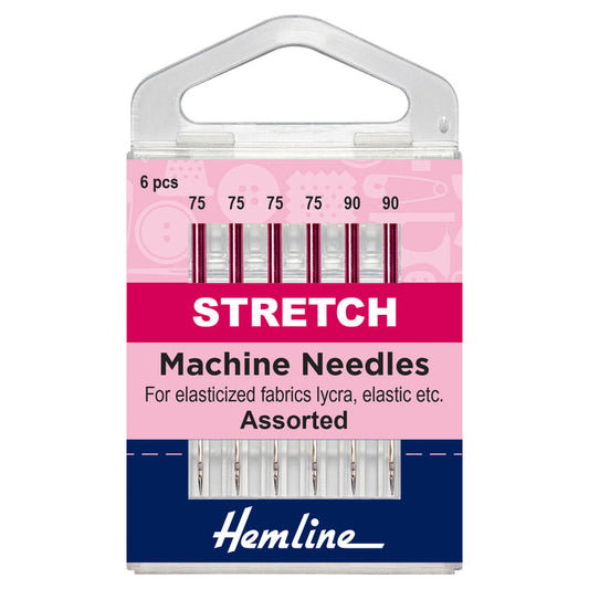 Hemline Stretch Machine Needles 6 pack - Jersey Sewing Starter Kit