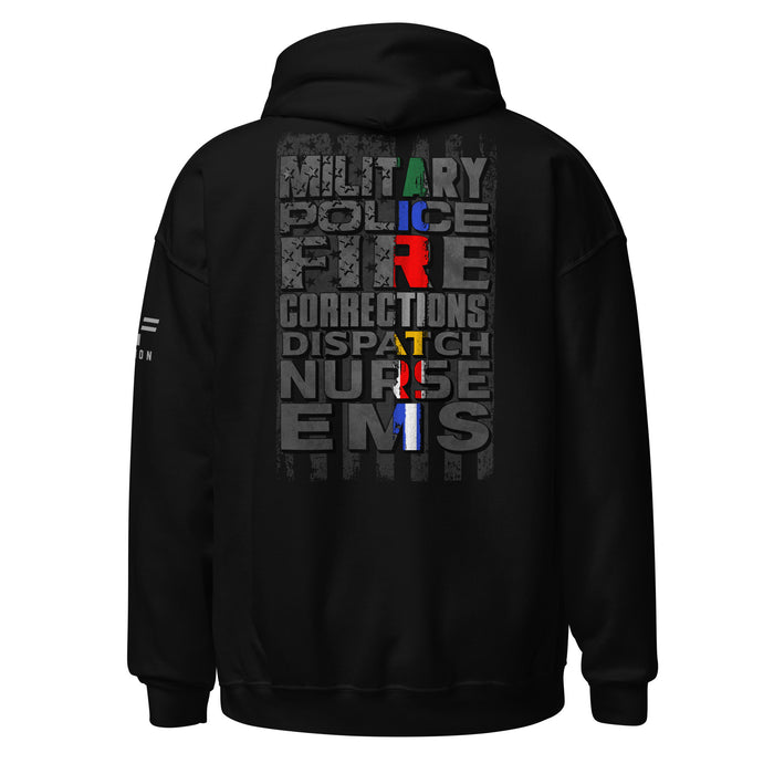 Heroes Flag Onyx Hoodie