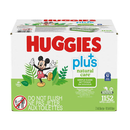 Huggies Natural Care Wipes, Safe For Sensitive Skin, 16 X 72 --1152 wipes - Shoppers-kart.com