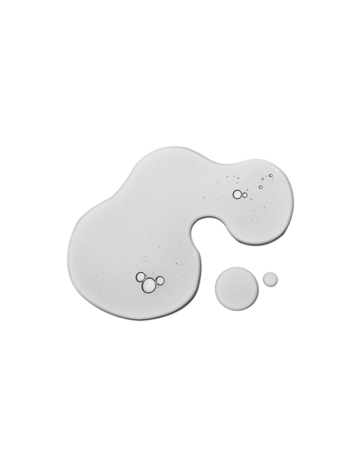 a white liquid with bubbles