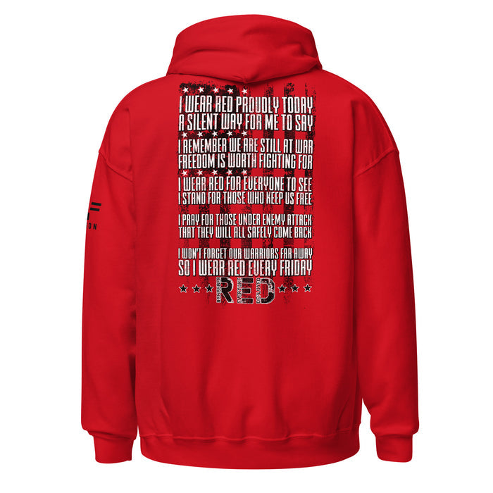 I Wear RED Every Friday Hoodie