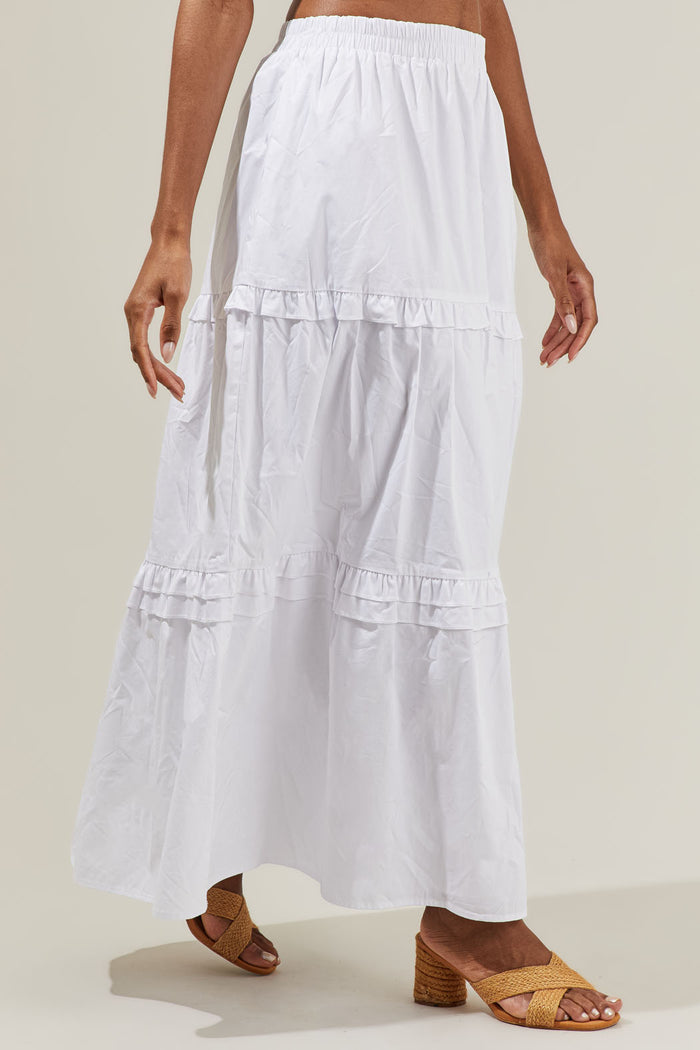 Isabel Ruffle Maxi Skirt