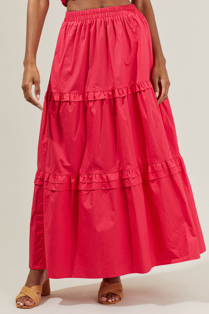 Isabel Ruffle Maxi Skirt