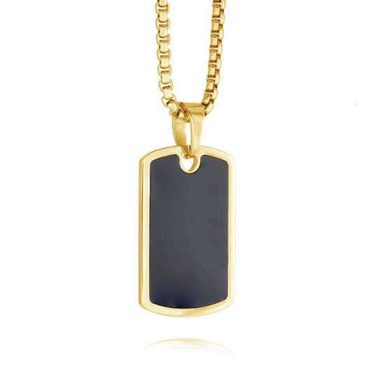 Italgem Steel | Gold-IP Matte-Logo Dogtag