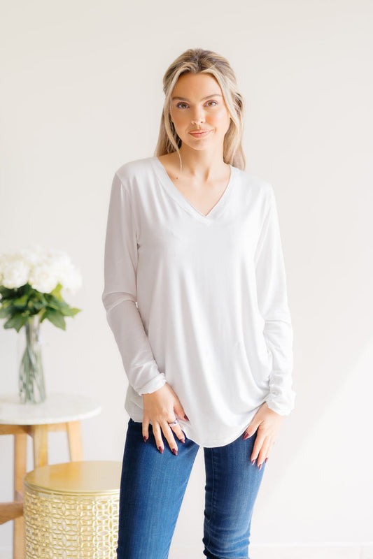 Ivory Whim V Neck Top